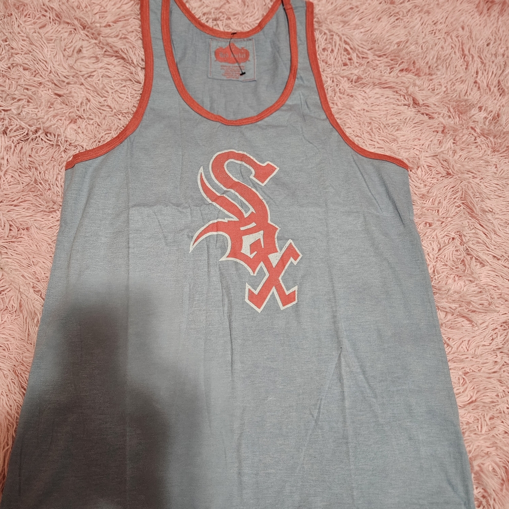 Red Jacket Blue and Red Chicago White Sox Tank Top